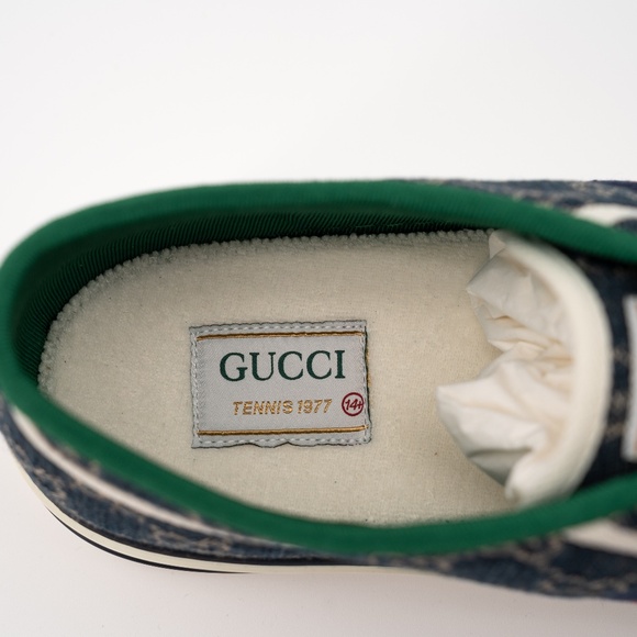 size 14.5G - Gucci Tennis Denim Sneakers GG print